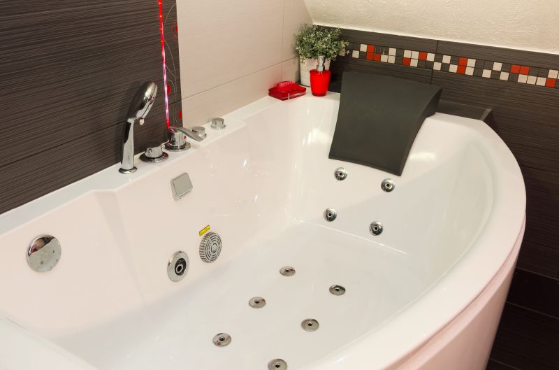 Modern Bathtub with Jets